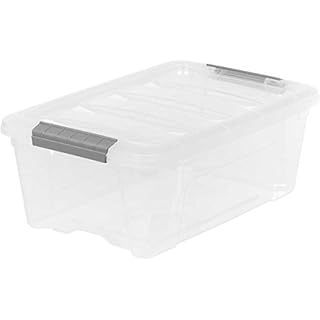 lot 1047 image: Iris Buckle-Up Storage Set 12.9 Quart 4 Pack - Retail $41