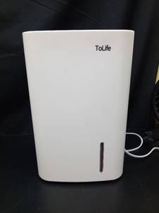 lot 1078 image: ToLife Dehumidifier with Water Tank and Power Cord - Retail $80