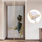 Dust Barrier, Plastic Zipper Door Dust Protection Kit, Construction Door Cover with Zipper for Kitchen, Bathroom, Hallway Remodel, Fit Standard Doorway 4'W x 7.5'H (4' x 7.5') - Retail: $29