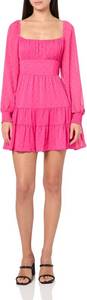 lot 4020 image: Speechless Womens Long Sleeve Babydoll Dress. Pink XL