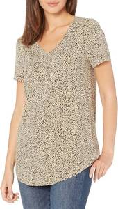 lot 4021 image: Womens Relaxed-Fit Short-Sleeve V-Neck Tunic Activewear Shirt Small.