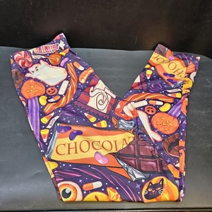 lot 4040 image: Halloween High Waisted Leggings for Women Fitness Yoga Pants Tummy Control Cycling Workout Gym. Large
