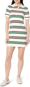 lot 4065 image: The Drop Womens Tenise Polo Mini Sweater Dress. Emerald Stripe Large