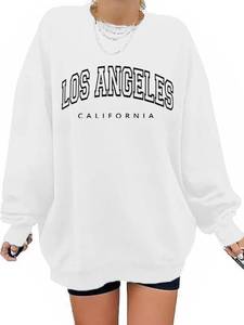 lot 4098 image: Oversized Los Angeles California Embroidery Sweatshirt- Size Large