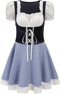 lot 4163 image: Oktoberfest Costume Blue - Size Large