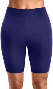 lot 4201 image: Holipick Swim Shorts 6 High Waisted Swimsuit Bottoms - Royal Blue Size Small