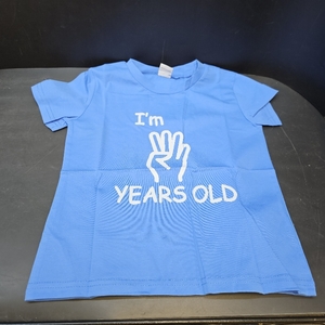 lot 4216 image: Im Four - Toddler Shirt - 4 Years Old Tees Clothes Baby Blue 4-5T