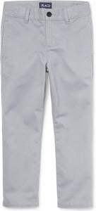lot 4257 image: The Childrens Place Boys Stretch Relaxed Straight Chino Pants Fin Gray Husky 20