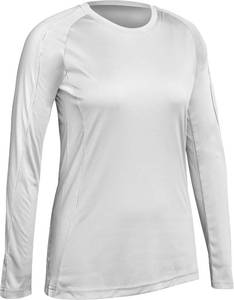lot 4286 image: Champro Girls Triumphant Long Sleeve Youth Volleyball Jersey. White Medium