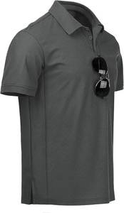lot 4296 image: NIASHOT Mens Polo Shirts Tactical Short Sleeve Golf T-Shirt Athletic Collared Summer Shirts Maroon. XXL