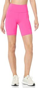 lot 4367 image: Womens High Waisted Active Sculpt Moisture-Wicking Biker Shorts with Pockets Pink XL