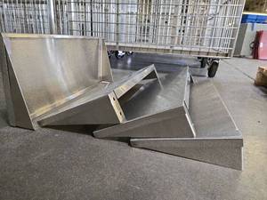 lot 17575 image: Stainless Steel Commercial Wall Shelves Set