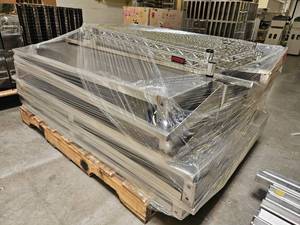 lot 17754 image: Pallet Of Assorted Stainless Steel Shelving
