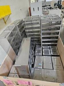 lot 17757 image: Stainless Steel Shelving Racks