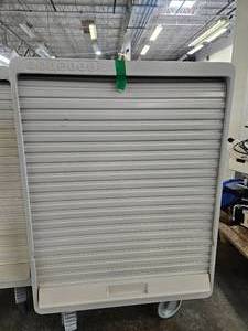 lot 17783 image: Steel Rolling Shutter Door Mobile Carts