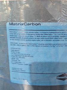 lot 17708 image: Seachem MatrixCarbon Aquarium Filter Media (1 Barrel)