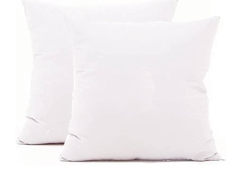 lot 63105 image: Cotton Pillow Covers with Hidden Zipper 26x26 inch White 2-Pack - Retail $15