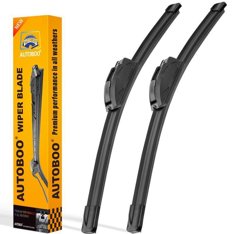 lot 63111 image: AUTOBOO 22 and 20 Windshield Wipers Blades (Pack Of 2),OEM Quality Premium All-Seasons Wiper Blades, Stable and Quiet wiper blades - Retail $17