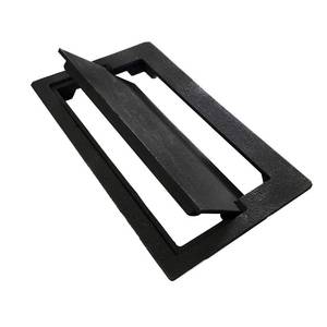 lot 17205 image: Hi Flame Coated Sand Casting Cast Iron Fireplace Ash Dump Door - Retail $23