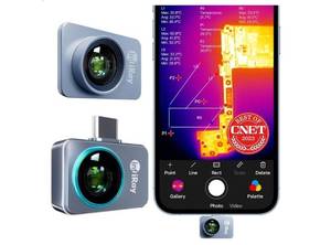 Thermal Imaging Camera Android Type-C, InfiRay P2 Pro with Magnetic Macro Lens, 9g All-Metal Housing, 25Hz, Professional Grade Infrared Thermal Camera for Industrial, Home, PCB Detection - Retail: $240