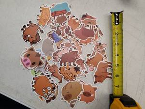 lot 17219 image: Wild Boar Cartoon Sticker Pack COUNT UNKNOWN - Retail $5