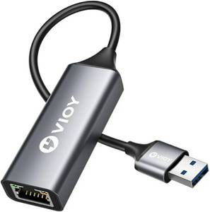 lot 17242 image: USB 3.0 to Ethernet Adapter, 101001000Mbps RJ45 LAN Network Port, Drive Free USB A Ethernet Dongle Adapter for Nintendo Switch, Laptop, MacBook, Surface, PC, Windows, Linux - Retail $9