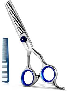 lot 17243 image: Stainless Steel Hair Cutting Scissors Thinning Shears 6.5 Inch Professional Salon Barber Haircut Scissors Family Use for Man Woman Adults Kids - Retail $9