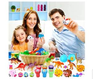 lot 17271 image: Easter Eggs Filled with Toys for Kids Stuffed Easter Eggs for Kids Easter Egg Toys Egg for Easter Egg Hunt Supplies Easters Party Favors Plastic Easter Eggs Bulk, Count Unknown, No Eggs Included. - Retail $33