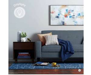 lot 17277 image: GE Daylight LED 60W Equivalent General Purpose A19 Light Bulbs (12 Pack) - Retail $9