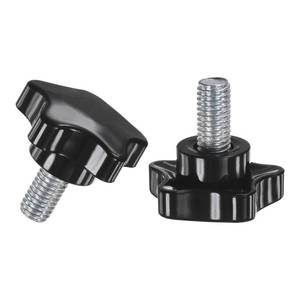 lot 17289 image: 2-Pack Star Clamping Knobs, M10x20mm Male Thread Hand Tightening Screw for MachineryElectronicFurnitureUmbrella Base, Machine Handle Replacement, 39mm - Retail $6