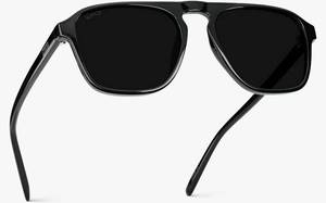 lot 17319 image: Pro Polarized Modern Aviator One-Bridge Square Mens Sunglasses - Retail $49