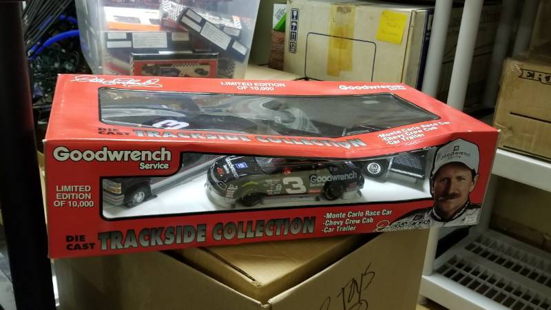 lot 1411 image: Dale Earnhardt Monte Carlo, Truck, and Trailer Goodwrench edition 110000