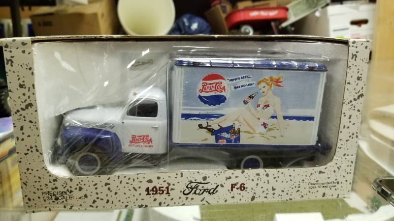 lot 1512 image: 1951 Ford 1st Gear Pepsi Dry Goods Van