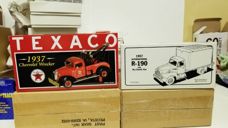 lot 1534 image: First Gear Texaco Ethyl and Yellow Freight Trucks