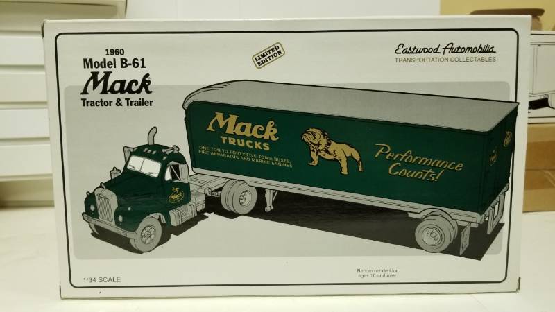 lot 1550 image: Mack Truck and Trailer B-61 Limited Edition first gear