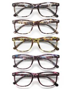 lot 9224 image: JOLISU Reading Glasses For Women - 5 Pack Stylish Readers For Womens Men Spring Hinge Eyeglasses -Blue Light Blocking Protection Frame (2.00)