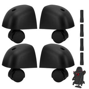 lot 9279 image: Heavy Duty Caster Wheels with Caster Foot Kit for Shop Vac Vacuum A & B Cleaner, Part Number 8568000 8568009 8568010 8568011 Smooth Movement and Stability