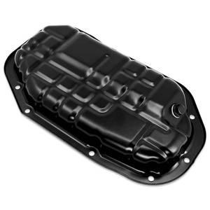 lot 9294 image: Lower Engine Oil Pan with Drain Plug, Compatible with Nissan 350Z 370Z INFINITI EX35 EX37 FX35 FX37 G35 G37 M35 M37 Q40 Q50 Q60 Q70 Q70L QX50 QX70, 3.5L 3.7L, Replace# 11110-JK20C