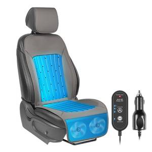 lot 9330 image: Paffenery 2026 Upgraded Cooling Car Seat Cover Front Seat, 12V-24V Ventilated Cooling Car Seat Cushion, Cooled Seat Cover for Car SUV Truck Universal Fit, Stone Grey