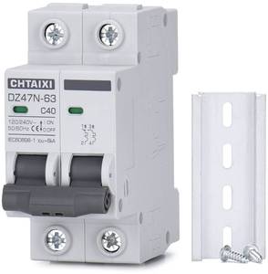 lot 9351 image: Chtaixi AC Miniature Circuit Breaker, 40 Amp 120V240V 2 Pole