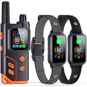 lot 9362 image: 2In1 Wireless Dog Collar Fence System & Correction Collar, Electric Fence for Dogs Remote Range 25-3500ft, 4 Training Modes, Rechargeable Waterproof Pet Containment for Outdoor (Black Grey)