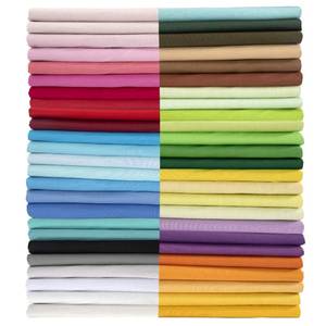 lot 9377 image: Aubliss 50pcs 100% Cotton Fabric Bundle 10 x 10 PreCut Fat Squares Sheets Printed Floral Sewing Supplies for Patchwork Sewing DIY Crafting Quilting Fabric (50PCS 10x10, Solid)