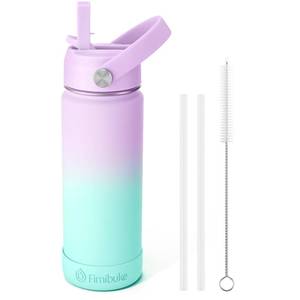 lot 9405 image: Fimibuke Kids Insulated Water Bottle - 18oz BPA-FREE 188 Stainless Steel Kid Cup with Straw Travel Tumbler Leak Proof Double Wall Vacuum Toddler Water Bottle for School Boy Girl (1 Pack,Cotton Candy)