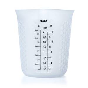 lot 9420 image: OXO Good Grips 2-Cup Squeeze & Pour Silicone Measuring Cup with Stay-Cool Pattern