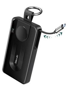 lot 9430 image: Mavulo 3-in-1 Portable Charger 10000mAh Power Bank for Samsung Galaxy Watch, Retractable USB-C Cable, 20W PD Fast Charging, LED Display & Keychain Battery Pack for iPhone 171615 Air Pro Max PlusS26