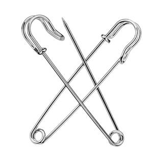 lot 9432 image: Ftyiwu Safety Pins, 15 Pack Large Safety Pin 4 Inch, Heavy Duty Safety Pins for Clothes, Diapers, Blankets, Laundry, Leather Canvas, DIY Crafts (Silvery)