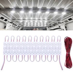 lot 9439 image: 60 Led Van Interior Light Kits, 12V Led Light Strip, Cargo Van Accessories, Ceiling Work Lights Kit, Enclosed Trailer Lights for Truck Vans RV Boats Caravans, 20 Modules(White)