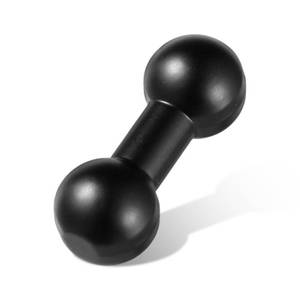 lot 9444 image: Exclaith 1Pcs 17mm to 17mm Ball Mount, Double Ball Extender Bar Mount for GPS Cell Phone Action Camera on Extension 45mm Black Balls Adapter Extension Connector