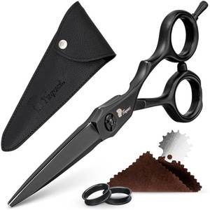 lot 9494 image: Fagaci Hair Scissors Professional 6 440C Steel for Superior Precision, Extremely Sharp Blades Hair Cutting Scissors for Women & Men, Durable Sharpness Hair Shears for Hair Cutting, Barber Scissors