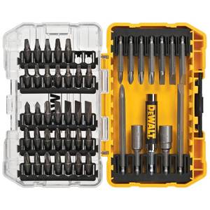lot 9513 image: DEWALT Screwdriver Bit Set with Tough Case, 45-Piece (DW2166), GreySilver Screwdriving Set with Tough Case